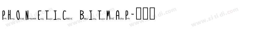 phonetic Bitmap字体转换
